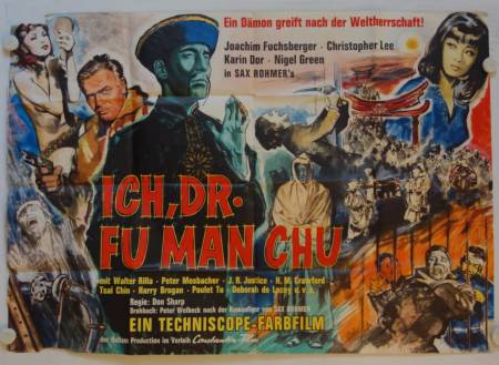The Face of Fu Manchu original release german doublepanel movie poster